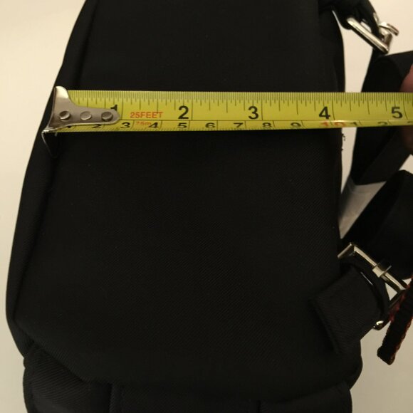 ESPRIT VINTAGE Authentic Nylon Backpack NEW with TAGS - Black - Picture 11 of 16